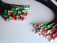NEUTRIK NBNC 75 BDD 6 coaxial cables to AMPHENOL DIN 1.0/2.3