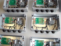 Subcontracted and mass production fitting and wiring of industrial electrical and electronic cabinets subassemblies